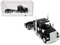 Kenworth W990 with Flat Top Sleeper Cab Black 1/87 (HO) Plastic Model Car by HO Logistics  free shipping USA