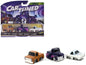 "Kustoms" Series 4 Chevrolet Triple Pack Set of 3 Cars Diecast Model Cars by CarTuned  free shipping USA