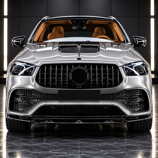 Gloss Black GTR Style Front Grille for Mercedes Benz GLE AMG W167