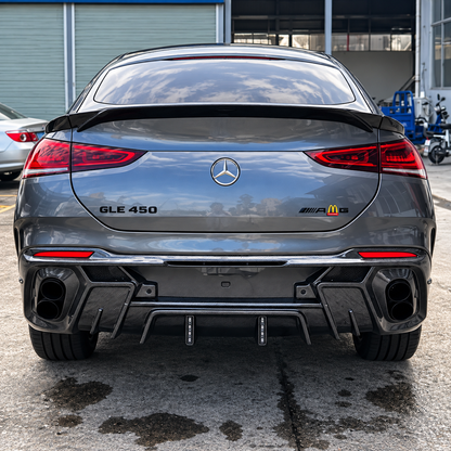 4PC LD Style Carbon Fiber Aerodynamic Body Kit for Mercedes GLE Coupe