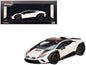 Lamborghini Huracan Sterrato Bianco Asopo White with Matt Black Top and Red Stripes 1/18 Model Car by Top Speed  free shipping USA