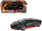 Lamborghini Reventon Matt Black with Red Stripes "Satin Paint" Series 1/24 Diecast Model Car by Motormax  free shipping USA