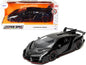 Lamborghini Veneno Matt Black "Hyper-Spec" Series 1/24 Diecast Model Car by Jada  free shipping USA