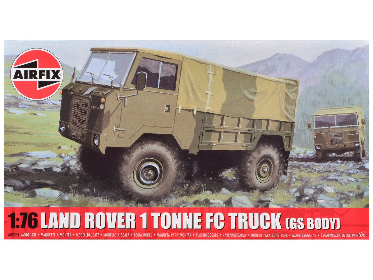 Level 1 Model Kit Land Rover 1 Tonne FC Truck (GS Body) with 3 Scheme Options 1/76 Scale Plastic Model Kit by Airfix  free shipping USA