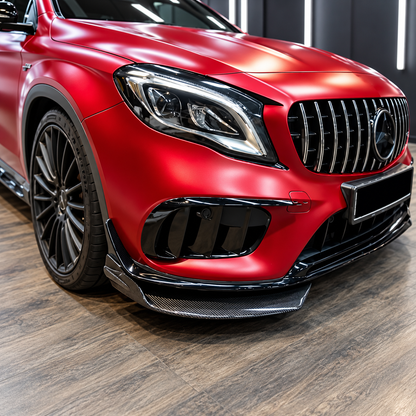 Carbon Fiber Front Bumper Splitter Fins Canards for Mercedes Benz GLA45 AMG