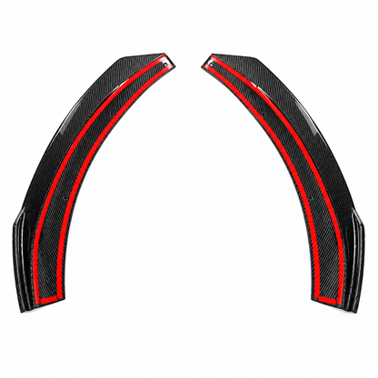 Carbon Fiber Front Bumper Splitter Fins Canards for Mercedes Benz GLA45 AMG
