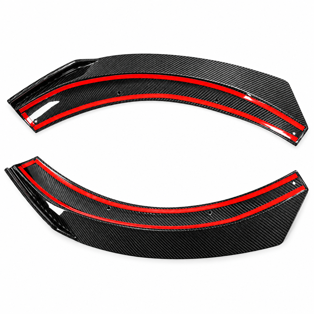 Carbon Fiber Front Bumper Splitter Fins Canards for Mercedes Benz GLA45 AMG