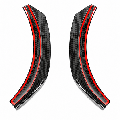 Carbon Fiber Front Bumper Splitter Fins Canards for Mercedes Benz GLA45 AMG
