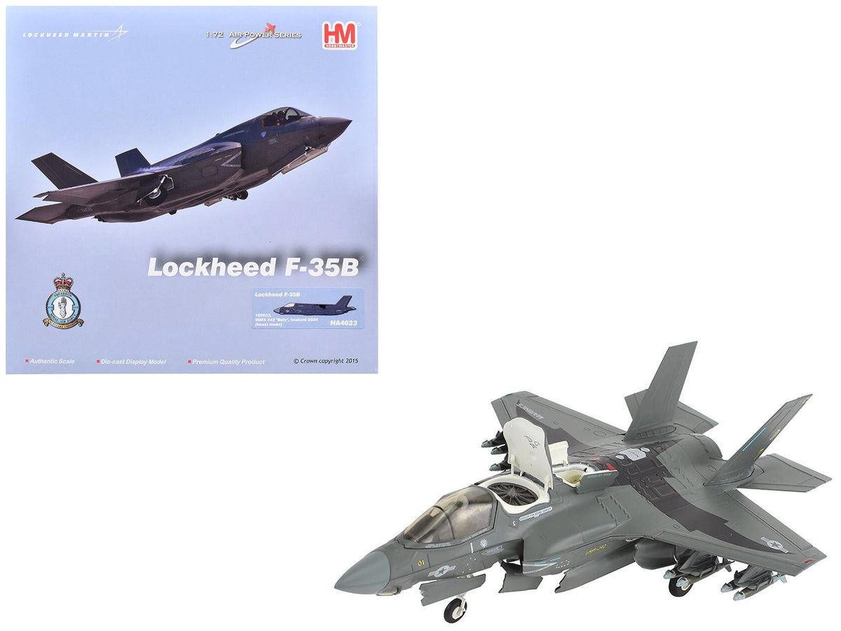 Lockheed F-35B Lightning II Aircraft (Beast Mode) "169623 VMFA-242 Bats Iwakuni Japan" (2024) United States Marine Corps "Air Power Series" 1/72 Diecast Model by Hobby Master  free shipping USA