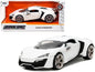 Lykan Hypersport White with Bronze Metallic Rear Spoiler "HKS" "Hyper-Spec" Series 1/24 Diecast Model Car by Jada  free shipping USA