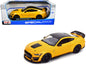 2020 Ford Mustang Shelby GT500 Yellow with Black Top "Special Edition" 1/18 Diecast Model Car by Maisto  free shipping USA