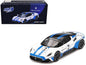 Maserati MC20 #2 White with Blue Stripes and Black Top "Maserati Performance Experience" 1/64 Diecast Model Car by BBR  free shipping USA