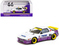 Mazda RX-7 FC3S Pandem RHD (Right Hand Drive) #66 White and Purple with Graphics "Hobby64" Series 1/64 Diecast Model Car by Tarmac Works  free shipping USA
