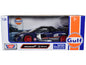 McLaren Senna #56 Dark Blue and Silver with Orange Stripes "Gulf Oil" "Gulf Die-Cast Collection" 1/24 Diecast Model Car by Motormax  free shipping USA