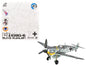 Messerschmitt BF 109G-6 Fighter Aircraft "JG 51 Bulgaria" (1944) German Luftwaffe 1/72 Die Cast Model by JC Wings  free shipping USA