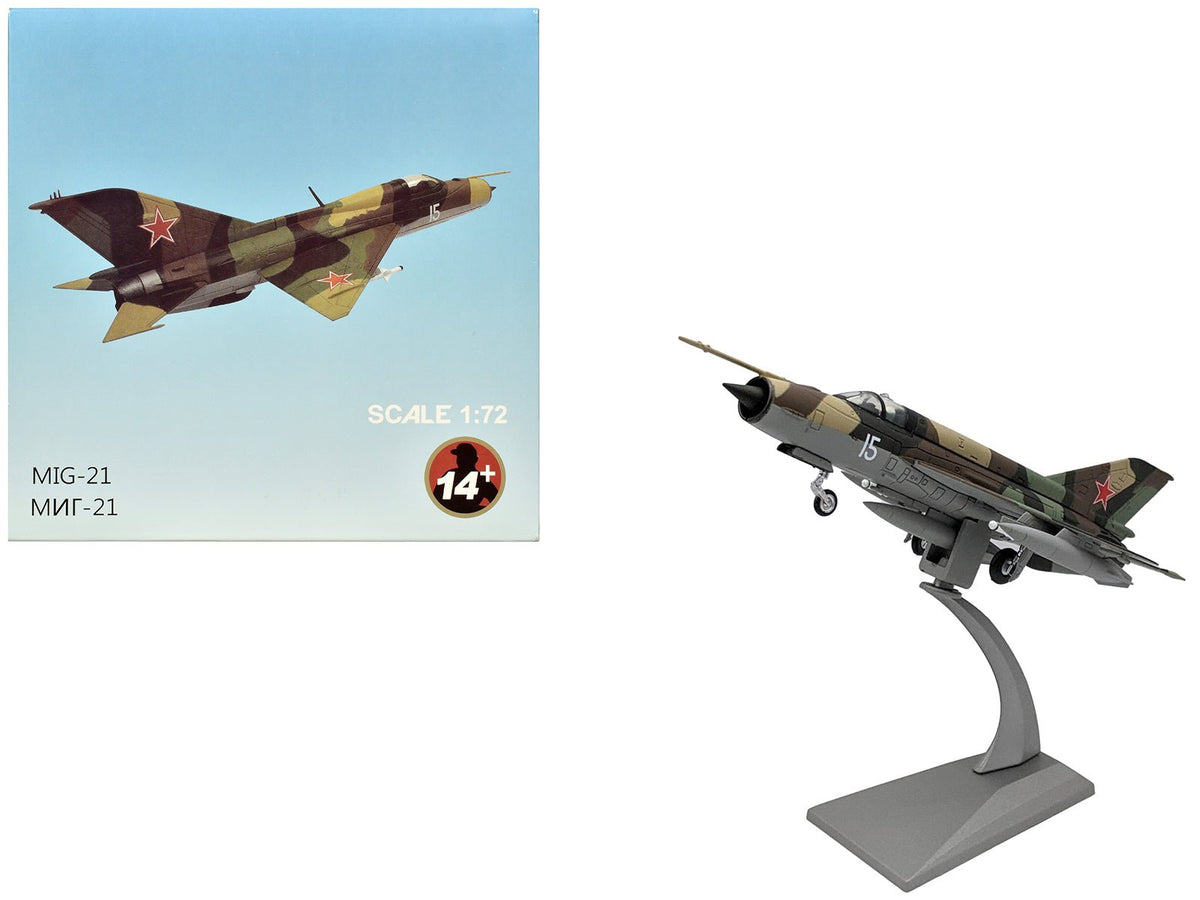 Mikoyan-Gurevich MiG-21SM Fishbed-J Fighter Aircraft "Soviet Air Force" 1/72 Diecast Model Airplane  free shipping USA
