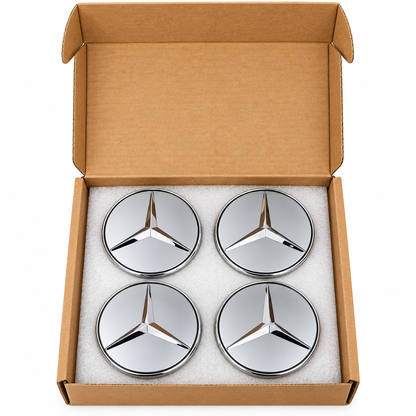 75mm Floating Center Wheel Caps for Mercedes Benz