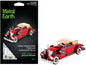 Model Kit 1934 Packard Twelve Convertible Red with Tan Soft Top (Moderate Difficulty) Steel Model by Metal Earth  free shipping USA