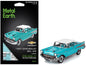 Model Kit 1957 Chevrolet Bel Air Turquoise with White Top (Challenging Difficulty) Steel Model by Metal Earth  free shipping USA