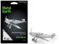 Model Kit Messerschmitt BF-109 Fighter Aircraft "German Luftwaffe" (Moderate Difficulty) Steel Model by Metal Earth  free shipping USA