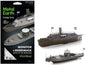 Model Kit USS Monitor and USS Merrimack Ironclad Warships "Battle of the Ironclads" (Challenging Difficulty) Steel Model by Metal Earth  free shipping USA
