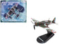 Morane-Saulnier MS.406 Fighter Aircraft "3/4 Escadrille GC II/3" Armee de l'Air (French Air Force) (1940) "Planes of World War II" Series 1/72 Diecast Model Airplane by Luppa  free shipping USA