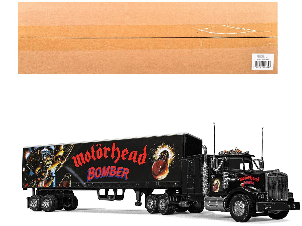 "Motorhead Bomber" Transport Truck Black 1/50 Diecast Model by Corgi  free shipping USA