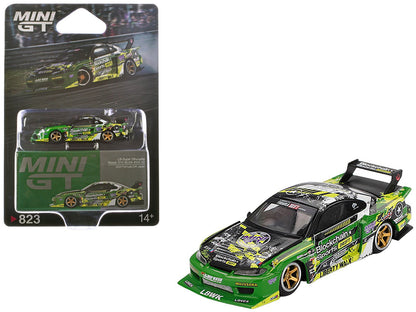Nissan "LB-Super Silhouette" S15 SILVIA RHD (Right Hand Drive) #555 "V2" Yukio Fausto "Formula Drift Japan" (2024) Limited Edition 1/64 Diecast Model Car by Mini GT  free shipping USA