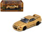 Nissan Skyline "Top Secret" BNR32 GT-R (650R) RHD (Right Hand Drive) Gold Metallic 1/64 Diecast Model Car by Inno Models  free shipping USA