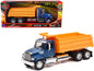 Freightliner 114SD Dump Truck Blue and Yellow "Long Haul Trucker" Series 1/32 Diecast Model by New Ray  free shipping USA