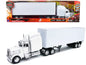 Peterbilt 379 Truck with Dry Goods Trailer White "Long Haul Trucker" Series 1/32 Diecast Model by New Ray  free shipping USA