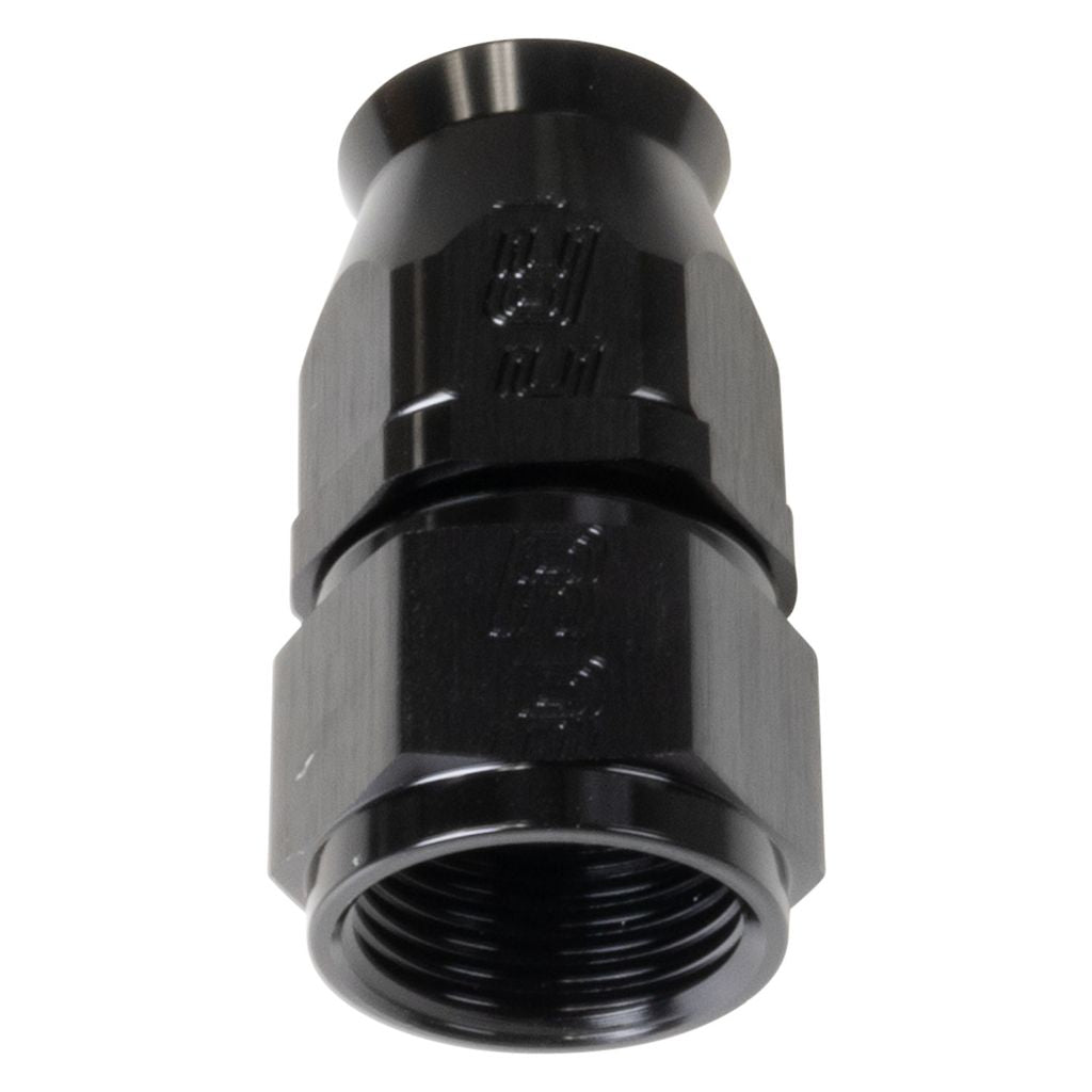 Black Straight -12 Pro PTFE Hose End