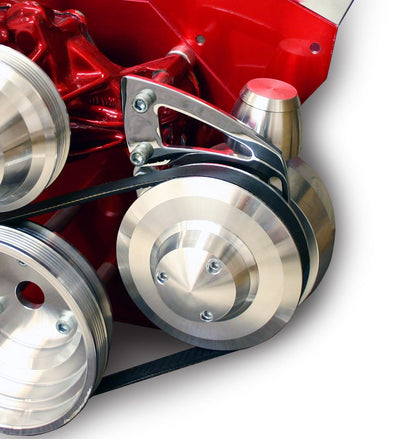Small Block Chevy Power Steering Bracket - Chrome