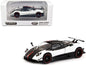 Pagani Zonda Cinque Bianco Benny White and Black "Global64" Series 1/64 Diecast Model Car by Tarmac Works  free shipping USA