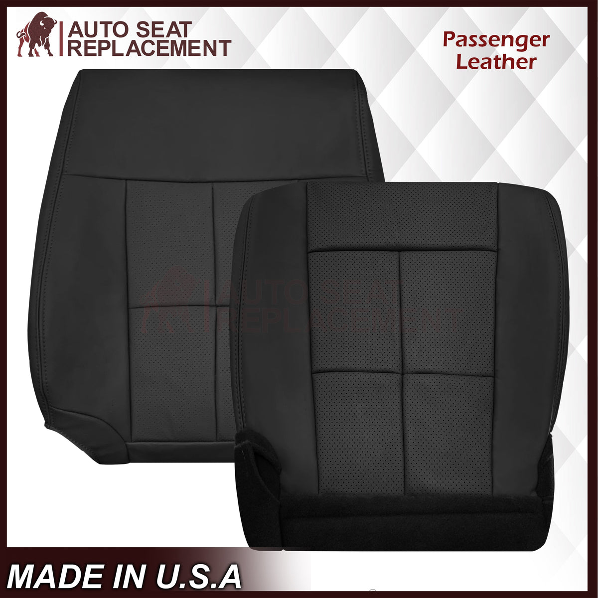 2007 - 2014 Lincoln Navigator Replacement Seat Covers in Black Leather or Synthetic Leather