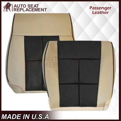 2007 - 2014 Lincoln Navigator Replacement Genuine Leather or Synthetic Leather Seat Cover in Tan & Black