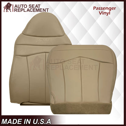 1999-2003 Ford F150 Lariat Replacement Seat Cover in Tan: Choose Leather or Vinyl