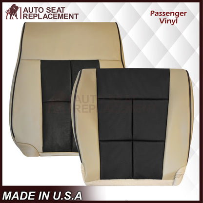 2007 - 2014 Lincoln Navigator Replacement Genuine Leather or Synthetic Leather Seat Cover in Tan & Black