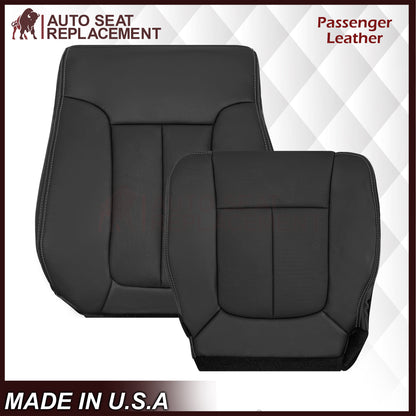 2009 - 2014 Ford F-150 Lariat Replacement Perforated Genuine Leather / Synthetic Leather Seat Cover In Black