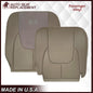 2002 - 2003 Dodge Ram 1500 2500 3500 4500 Laramie SLT Replacement Synthetic Leather & Suede Seat Cover In Tan
