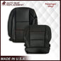 2005-2015 Nissan Titan Driver and Passenger Side Top and Bottom Seat Covers in Black : Choose from the variants