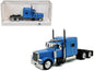 Peterbilt 389 Truck Tractor with Sleeper Cab Baby Blue 1/87 (HO) Scale Plastic Model Car by HO Logistics  free shipping USA