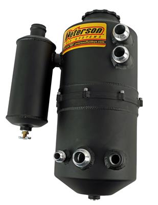 Peterson Fluid Systems Drag Race Dry Sump Oil Tanks - 080786CCBLK
