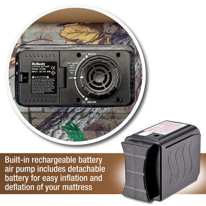 AirBedz CAMO By Pittman Outdoors - PPI 403 Mid Size 6.0'-6.5' Standard Bed With Built-in Rechargeable Battery Air Pump - The Original Truck Bed Air Mattress