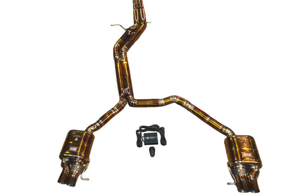 Audi C7 RS6 RS7 4.0L Catback Grade 5 Titanium  Reuses OEM Tips