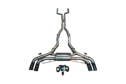 BMW F95 X5M / X6M 4.4L Catback  T304 SS Black 3.5" Tips