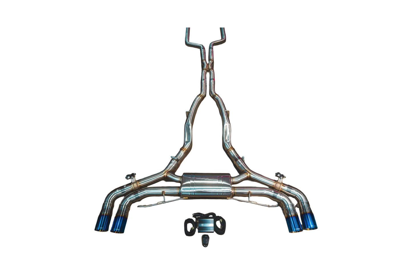 BMW F95 X5M / X6M 4.4L Catback  T304 SS Burnt 3.5" Tips