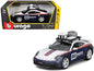Porsche 911 Dakar #953 "Roughroads Porsche" Blue and White with Stripes and Roof Rack "Race" Series 1/24 Diecast Model Car by Bburago  free shipping USA