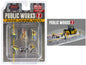 "Public Works 2" 6 piece Diecast Figure Set (4 Figures 1 camera 1 wheelbarrow) Limited Edition to 3600 pieces Worldwide for 1/64 scale models by American Diorama  free shipping USA