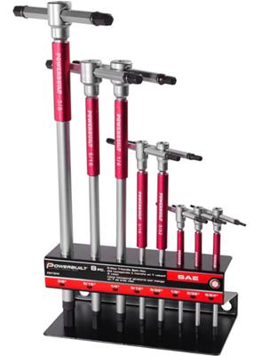 Powerbuilt 8-Piece T-Handle SAE Hex Key Wrench Sets - 941644